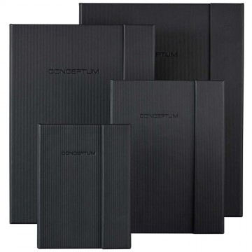 Sigel Conceptum Hardcover Notebook Black w/Magnetic Fastener A5 Sigel Conceptum Hardcover Notebook Black w/Magnetic Fastener A5