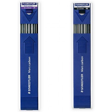 Staedtler Mars Carbon Lead 12'S 2.0mm (HB, 2B)