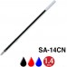 Uni Laknock Ballpoint Pen 1.4mm Refill 10'S - 1